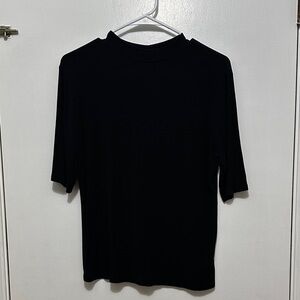 a new day Ribbed Black Top